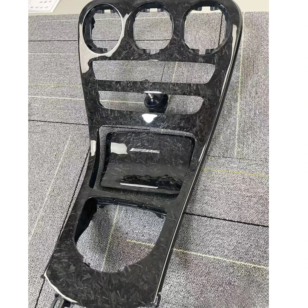For Mercedes w205 c43 Real Carbon Fiber Forged control panel coupe interior trim c63  c class accessories X253 glc 15+