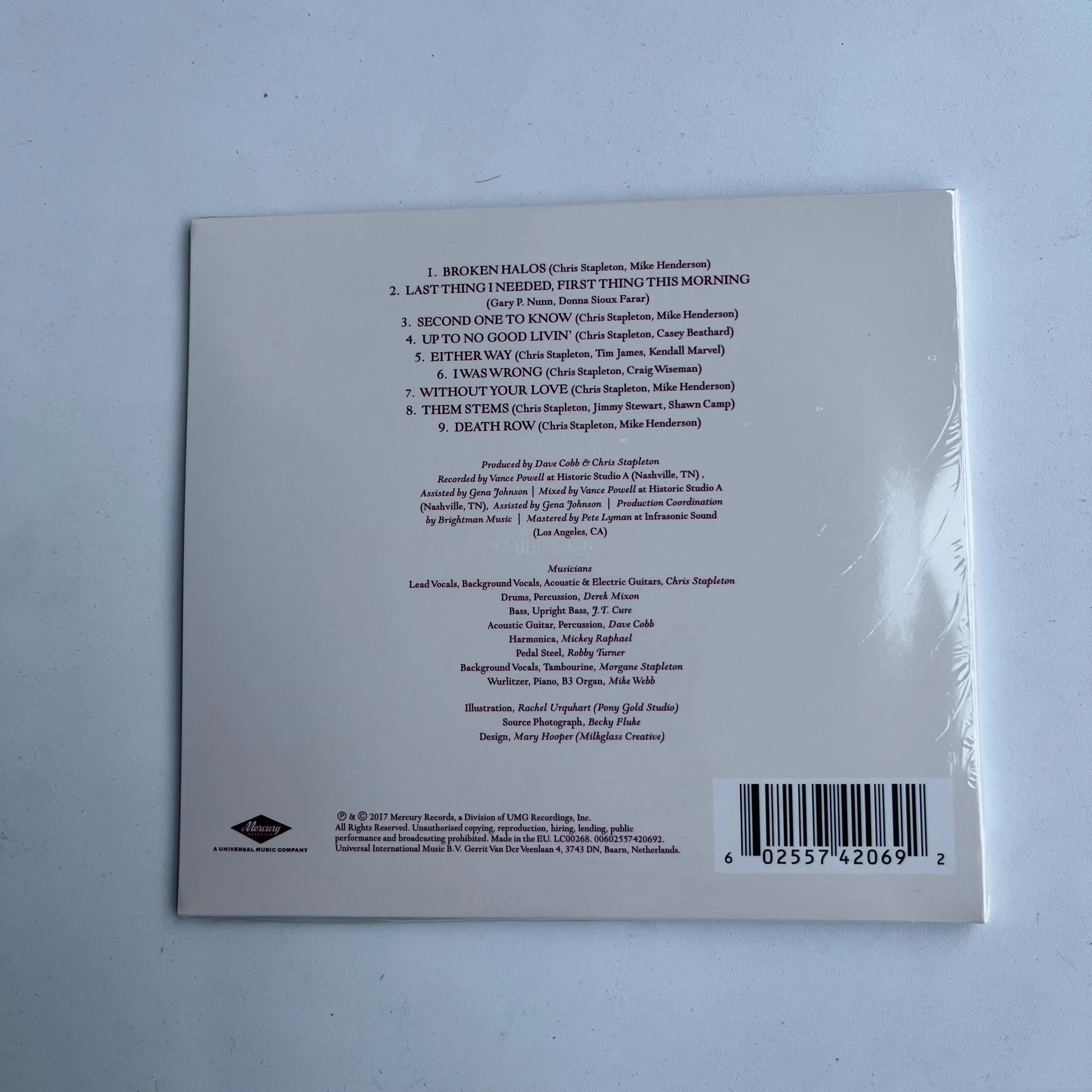 أغنية كريس ستابلتون سجل الموسيقى من غرفة المجلد 1 ألبوم كسر الهالات الموسيقى CD تأثيري وكمان سيارة Soundtracks صندوق الهدايا #2