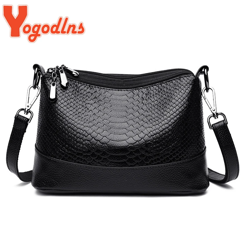 Vintage Crocodile Patte Crossbody Bag For Women PU Leather Shoulder Bag Phone Messenger Bag Mommy Handbag Bolsa