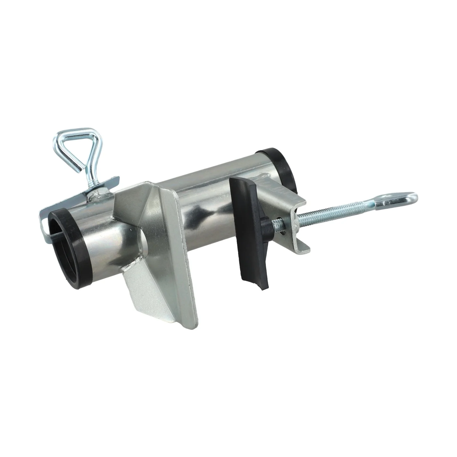 Adjustable Balcony Parasol Holder Metal Clamp Stand Fits Umbrella Poles Diameter 38 Millimeters Sturdy Construction
