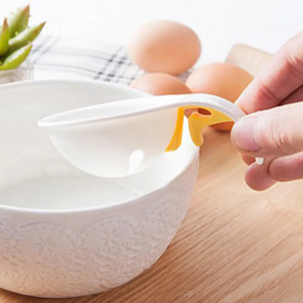 2Pcs Egg White Yolk Separator Ergonomic Plastic Kitchen Cooking Tool for Baking Fast Convenient Egg Divider Kitchen Gadget