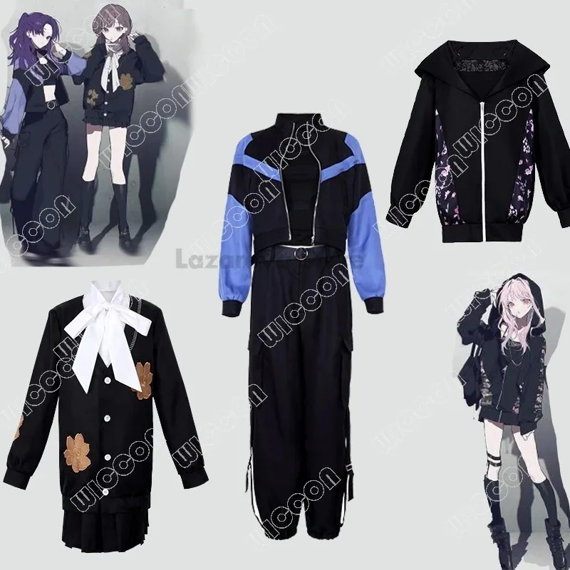 أزياء Project Sekai التأثيرية CO-ZOZOTOWN Asahina Mafuyu Mizuki Kanade Shinonome Ena Anime Game Girl 25-ji Nightcord Outfits