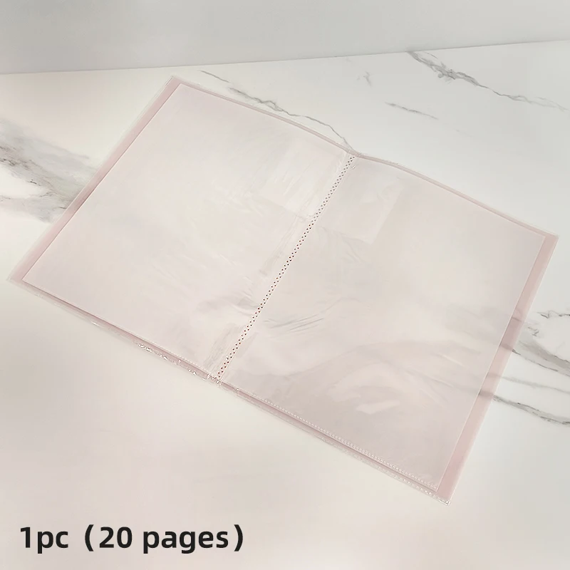 A4 transparent 20/40 layer plug-in file folder for organizing test papers, classifying files, and music score folder