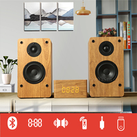 3D Stereo Surround Wooden Bluetooth 5.0 Speakers Wired Subwoofer For PC Laptop Cinema TV Auxiliary 3.5mm Support Fiber Coaxial