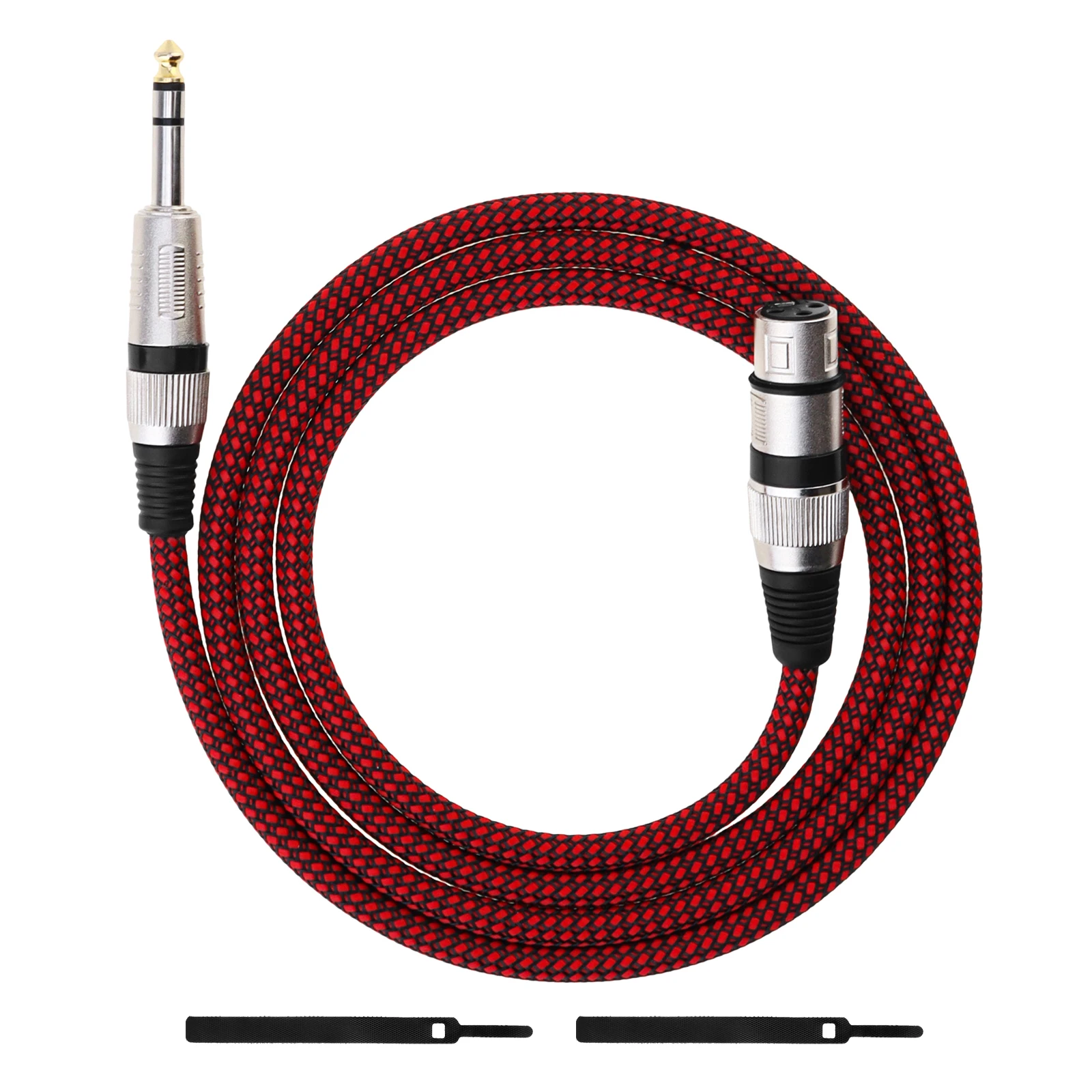 Microphone Extension Cable 1/4 TRS Male to 3 Pin XLR Female Mic Cable for Recording Mixer Balanced Speaker XLR 3Pin Audio Lines