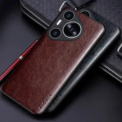 Luxury leather Case for Huawei Pura 70 Ultra Pro funda Business solid color Design Soft TUP&Hard PC phone cover funda case capa