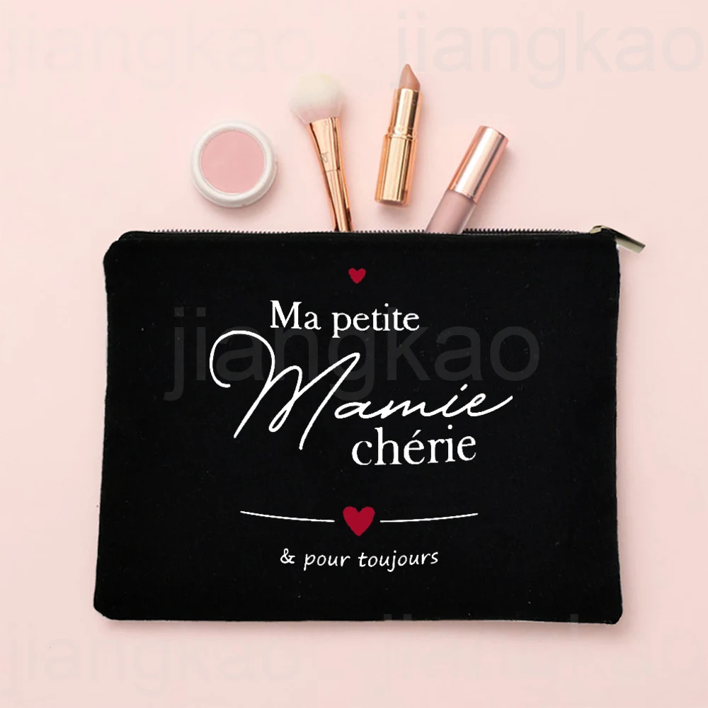 Thank You Grandma For All These Magical Moments Print Makeup Bag Travel Toiletries Organizer Bags Women Cosmetic Case Mamie Gift