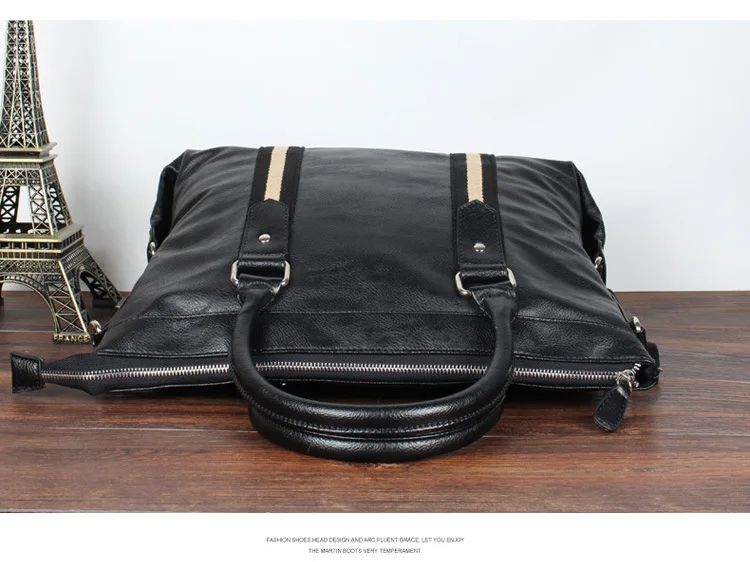 Bolso de hombro de cuero PU para hombre, maletín de moda