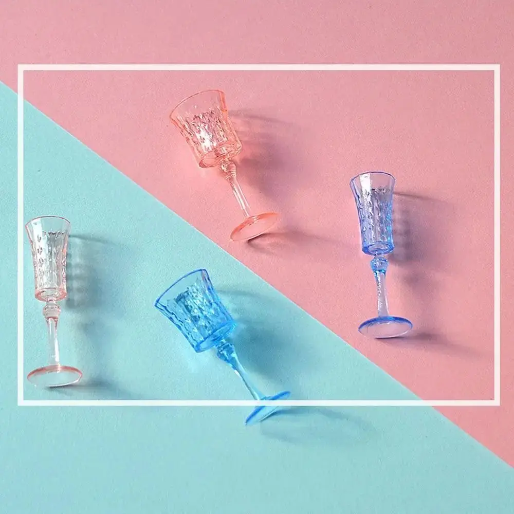 1/6 スケールドールハウスウォーターカップシーンモデルシャンパングラスミニチュアワイングラスマルチカラーモデルキッチン用品誕生日ギフト