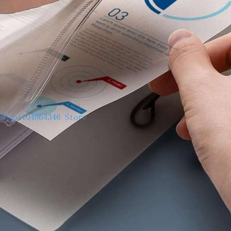 5asd 4 vòng Binder Trình bày Hiển thị thư mục Kích thước trình bày Binder Nắm giữ 220 Sheets Chuỗi đàn hồi đóng