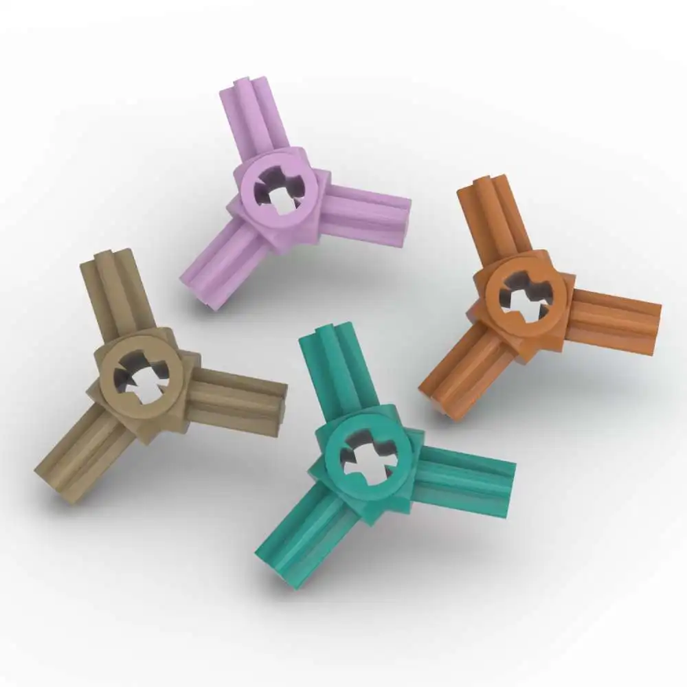 MOC 10 قطعة خياطة 57585 مع المحاور استبدال الطوب المحور موصل اللبنات ألعاب إبداعية الكبار الأولاد هدايا العيد