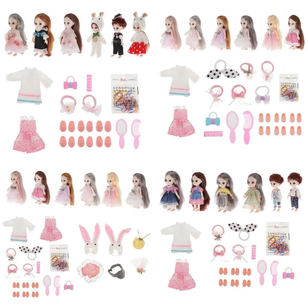 

Doll Girl Doll Kigurumi Lolita Clothes with Shoes Pretend Play Makeup Girl