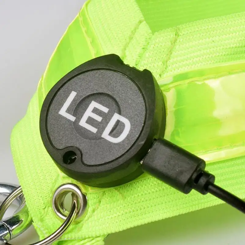 LED Flashing Belt Running High Visibility Cycling Adjustable Shoulder Strap Night Reflective Accessories For Night Outdoor