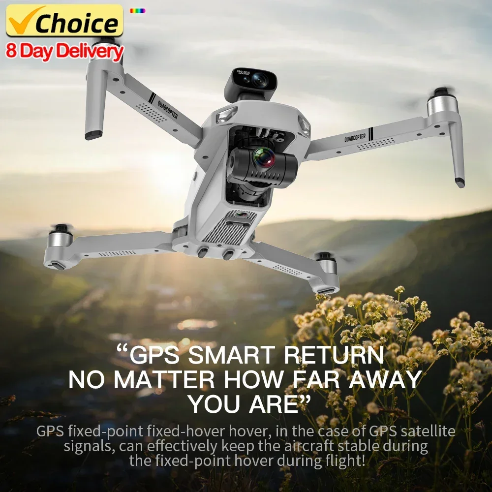 GPS Drone KF102Max Professional FPV High-definition Camera KF102 Drone RC Quadcopter 2.4G Laser Wall Obstacle Head 4k 6K 8K