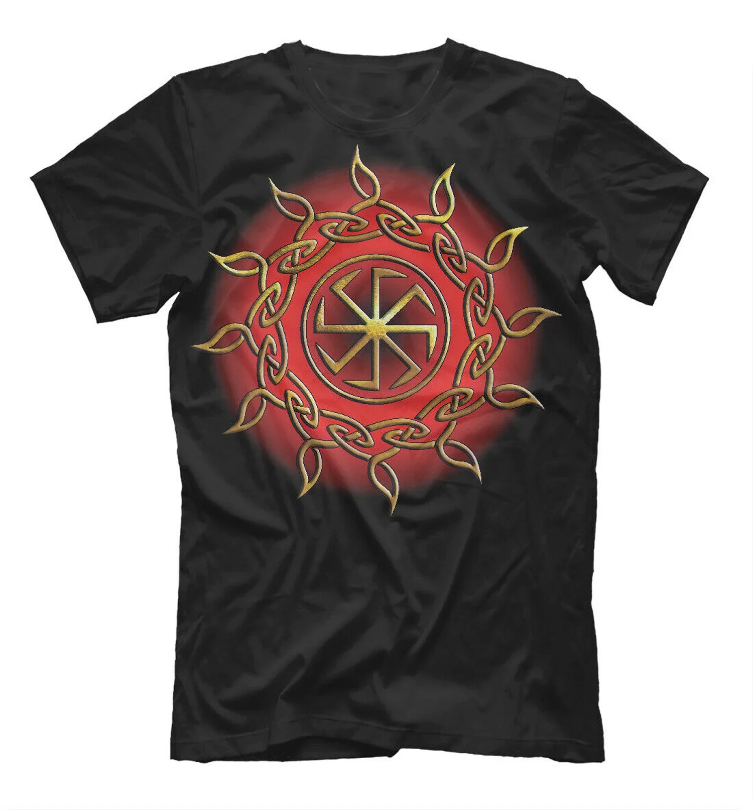 100% Cotton O-Neck Short Sleeve Casual Mens T-shirt Size S-5XL Russia Slavs Solstice Solar Circle Rune Slavic Amulet T-Shirt