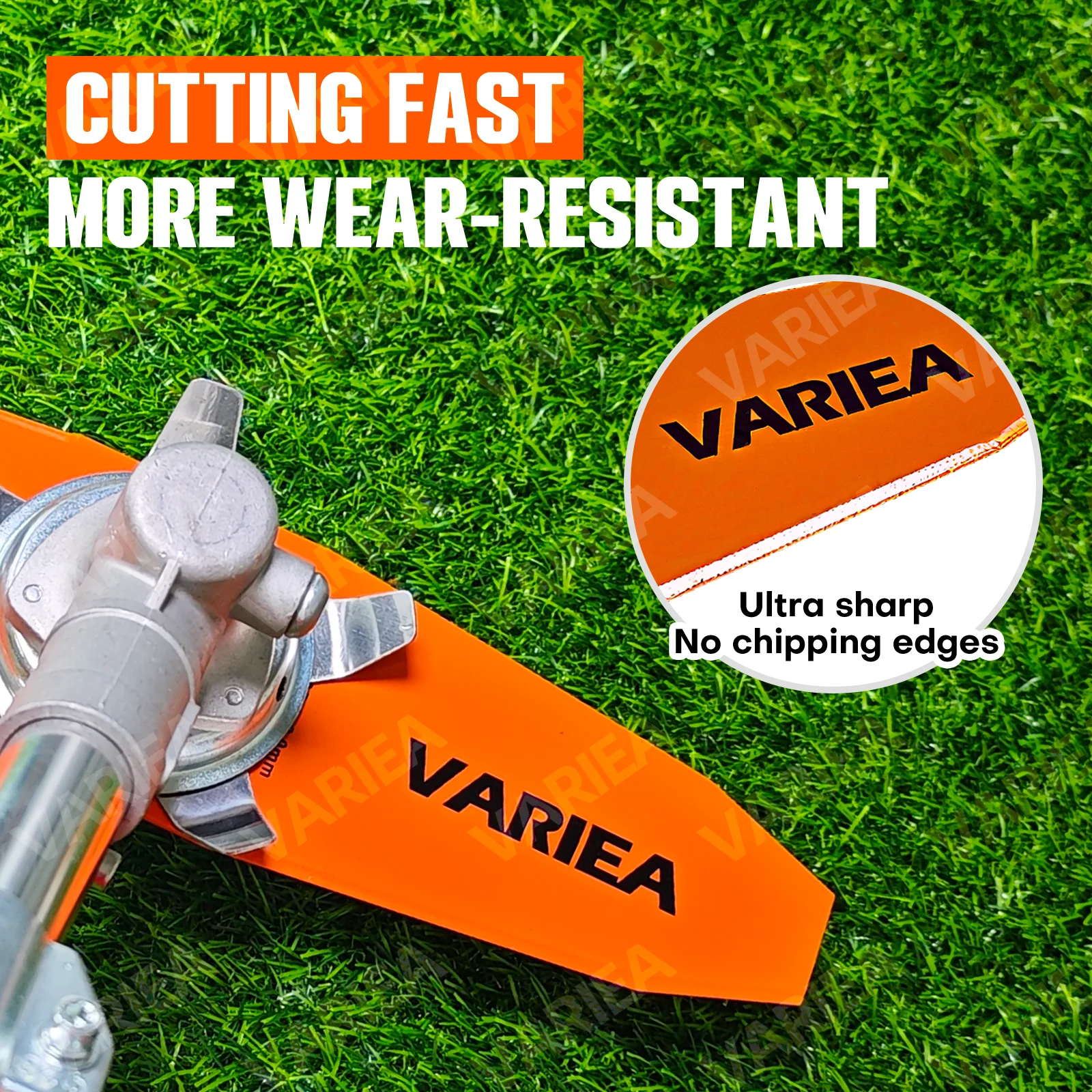 VARIEA-High-Quality SK5 Quenched Material 14-Inch Blade for Lawn Mowers - Lawn Mower Replacement Blade, Efficiently Trims Stubbo