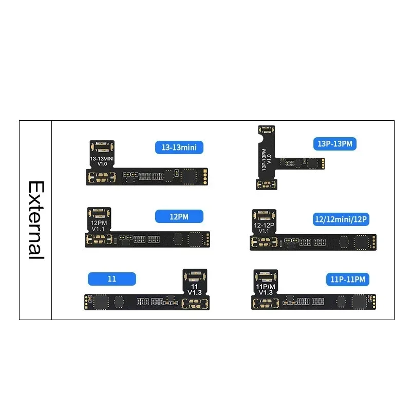 JCID JC Original Battery Repair Flex per IPhone 11 12 13 14Pro Max rimuovi avvertimento batteria cavo flessibile esterno riparazione di ricambio