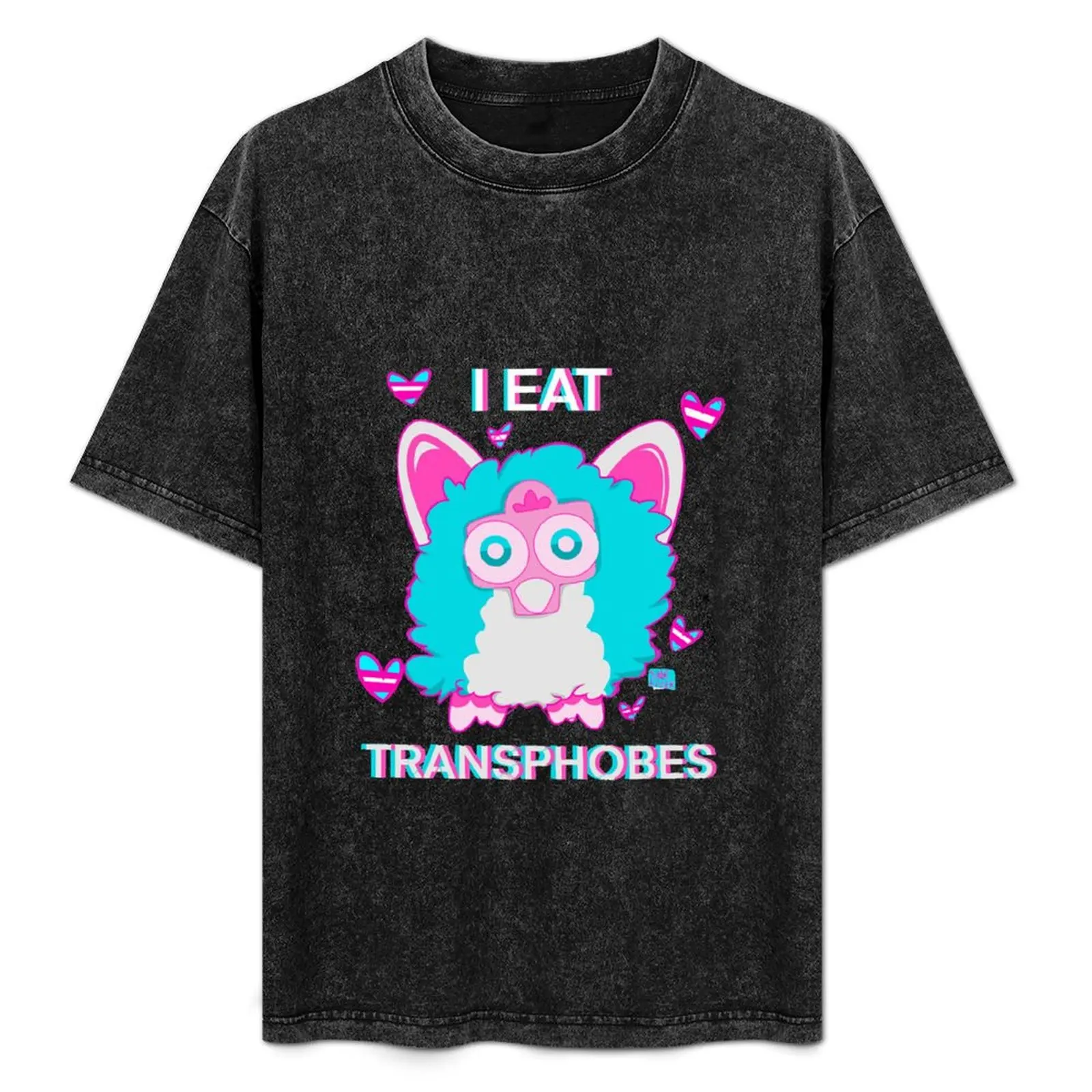 

Furby Eats Transphobes! T-Shirt anime figures sublime vintage anime shirt mens clothes