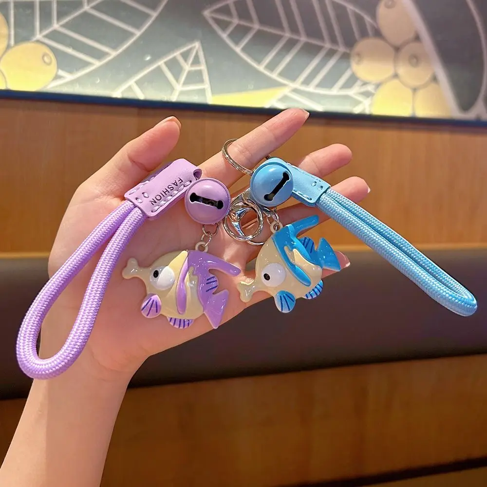 

Wrist Strap Clown Fish Key Chain Hand-sewn Anti-lost Clownfish Cartoon Pendants Trinket Girl Heart Anime Cartoon Key Charm