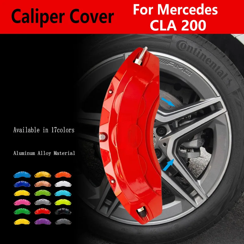 

For Mercedes CLA200 CLA 200 2013 2025 Car Brake Caliper Cover Fit 4-Door Sport Base Comfort Progressive Sedan