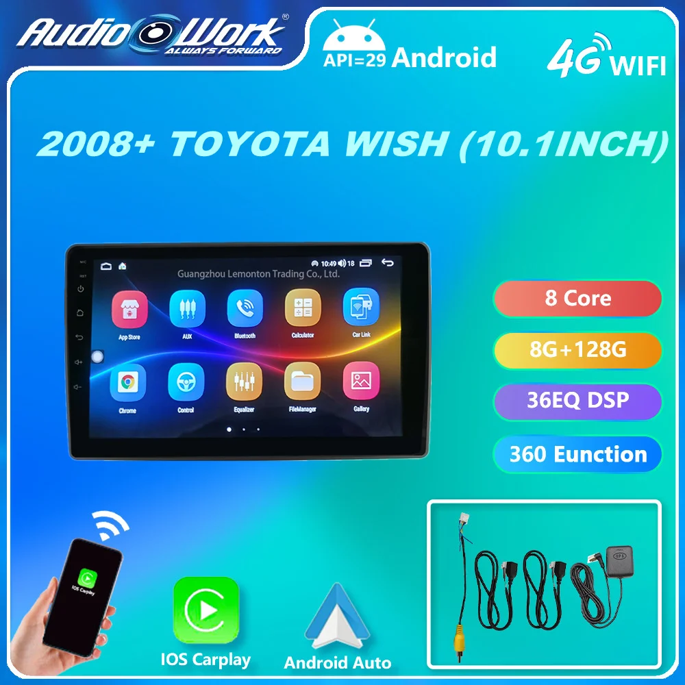 

10'' Android Car Video Radio Car DVD GPS Navigation System For 2003-2009 Toyota Wish with WIFI Phone Link