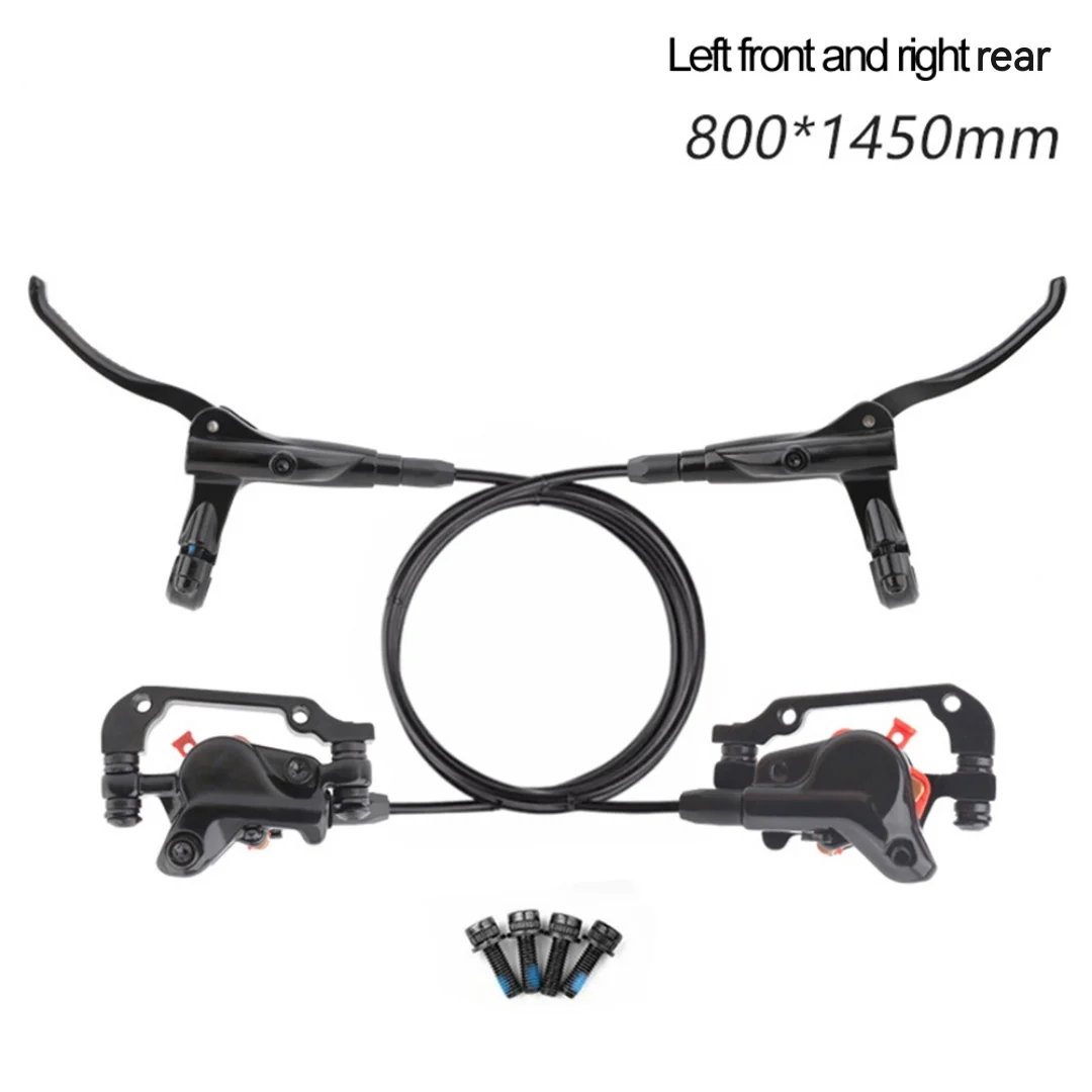 

Bike Brake Set 2-Piston Brake Kit 2 Oil Pressure Pistons Includes Brake Caliper Includes Brake Pads For Electric Bikes