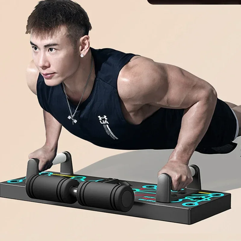 

Multi-Functional Push up Bar Training Board Sit-Ups Aid Men's Chest and Abdominal Muscle Training Flat Support Trainer