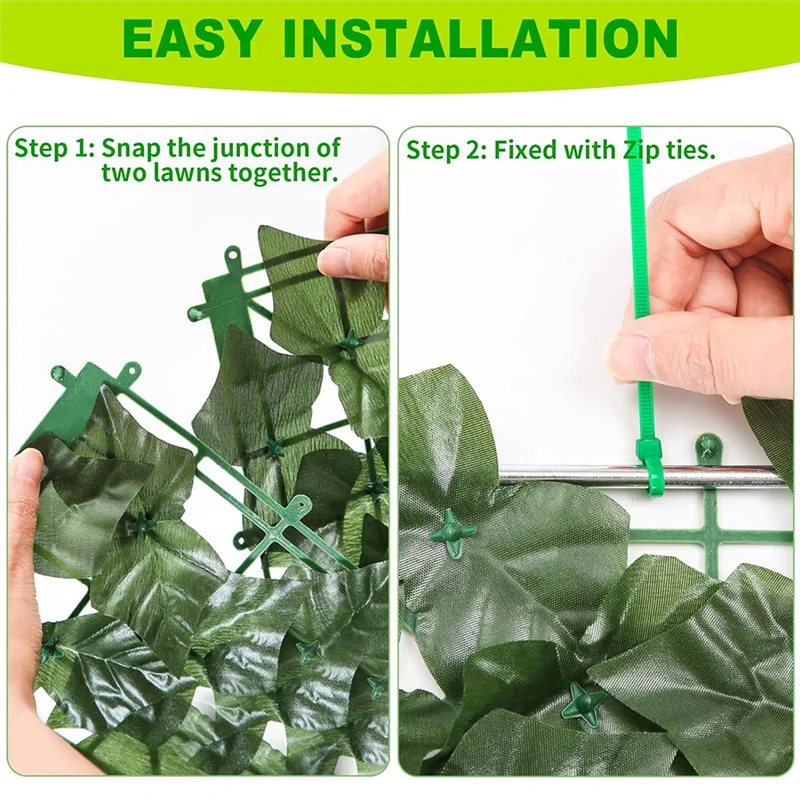 Simulated Fence Net Green Plant Decoration Artificial Leaves Indoor And Outdoor Garden Balcony Decoration-AT64