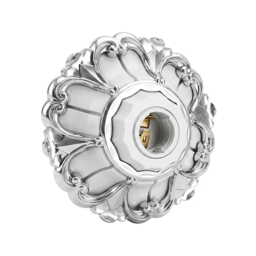 CILIA 1/2pc E27 E26 Vintage Floral Ceiling Light Socket Retro Decor Lamp Base 250V 4A Easy Install Wall Ceiling Lamp Holde