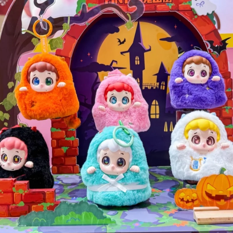 

Piny Meng Ghost Series слепая коробка-Таинственный сюрприз кукла кулон милый забавный орнамент тема Хэллоуина модная виниловая игрушка для лица