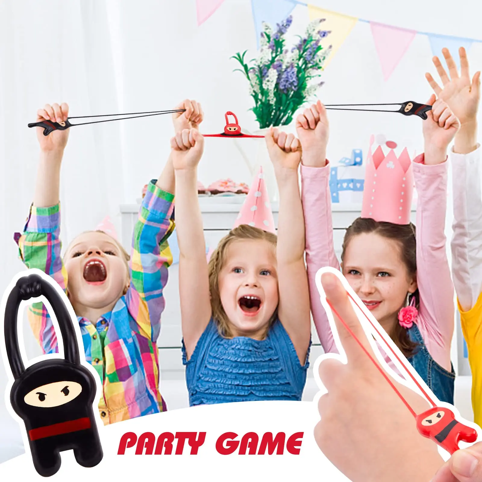1-20sets Ninja Party Favors Karate Kids Headband Slap Bracelet Inflatable Sword Ninja Theme Birthday Gift Goodie Bags Stuffer view 5