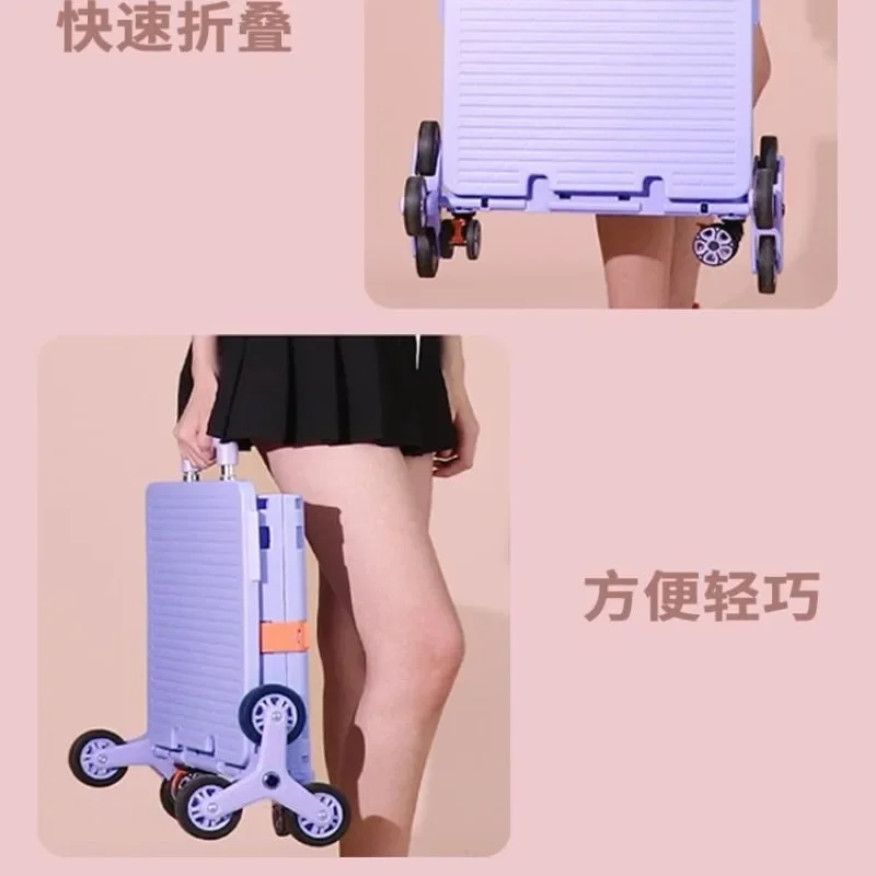 عربة تسوق صغيرة للنزهات المنزلية المحمولة القابلة للطي