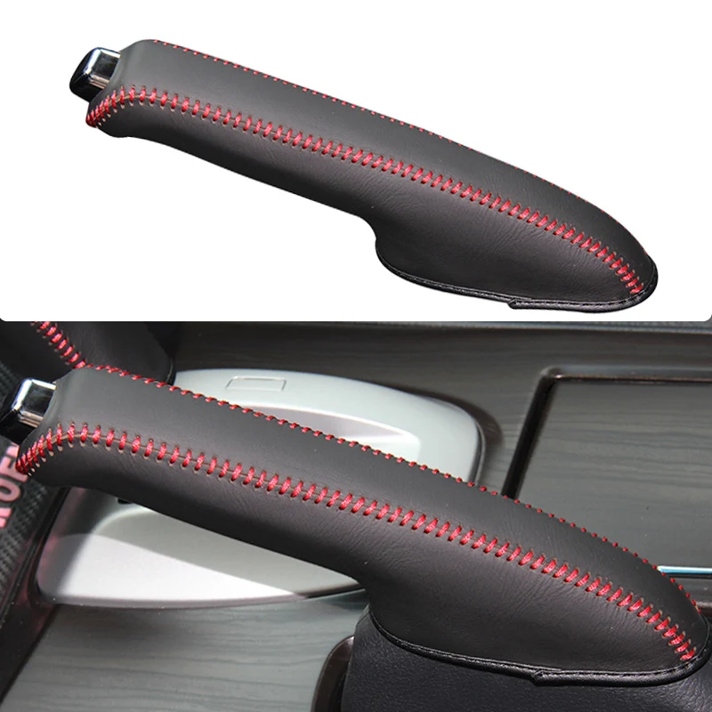 

Изготовленный на заказ чехол для ручного тормоза автомобиля, верхний слой из натуральной кожи наппа, чехол для Honda CROSSTOUR, ручки ручного тормоза, чехлы для автоматического ручного тормоза «сделай сам»