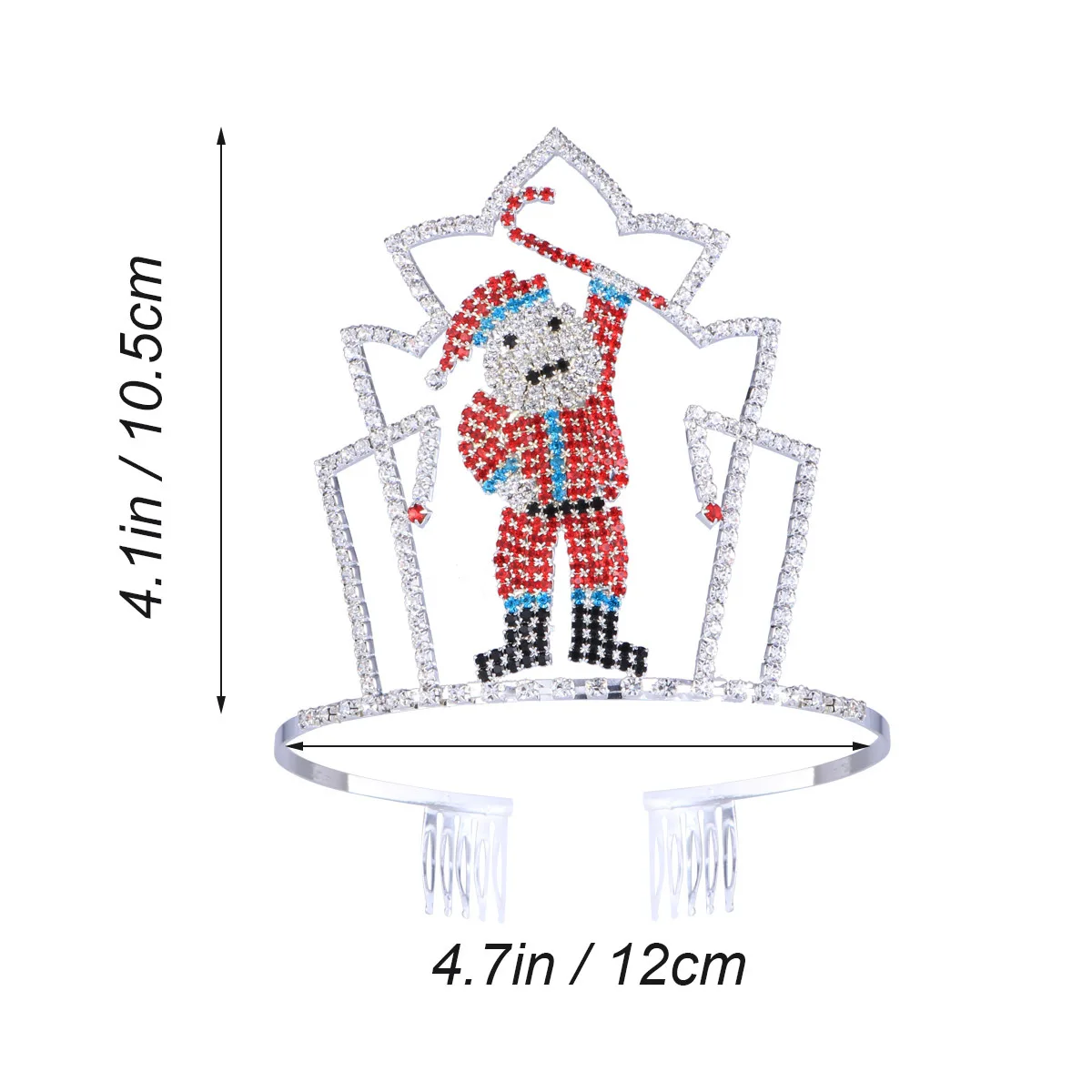 

Christmas Rhinestone Headband Lightweight Non-Fading Comfortable Size for Kids Adults Party Photo Props Xmas Headdress Christmas