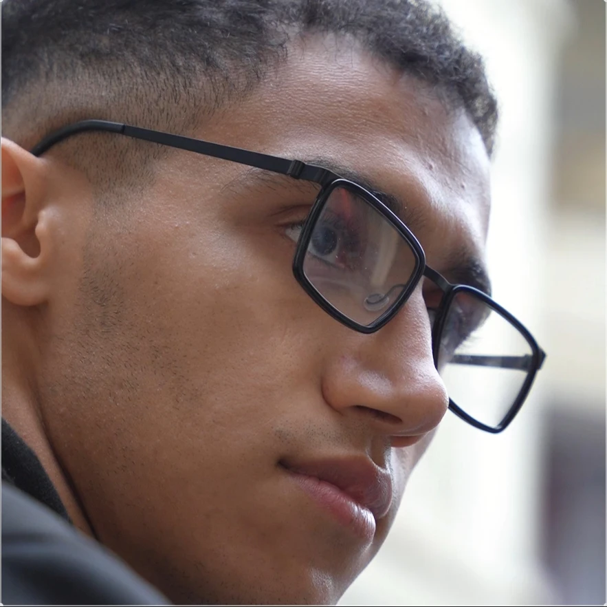 

Denmark Men Rectangle Glasses Frame Fashion Large Size 9711 Titanium Acetate Screwless Eyeglasses Vintage Ultralight Eyewear