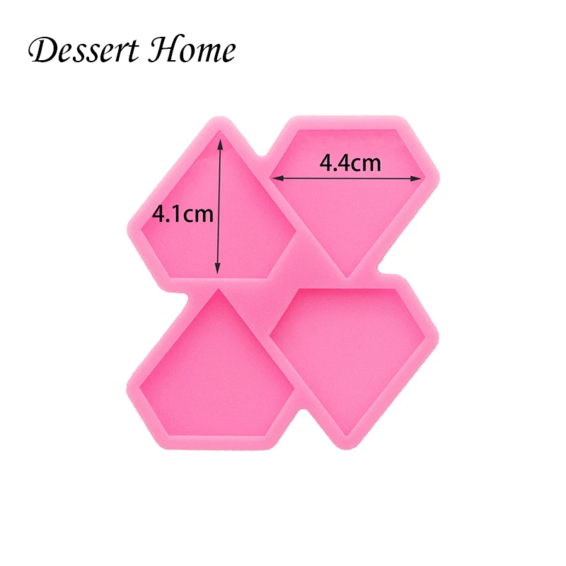 DY1026 Geoda socket Irregular Circle Silicone Molds, Square/octagon/hexagon/heart Resin Crafting Mold Badge Reel Crafts Epoxy