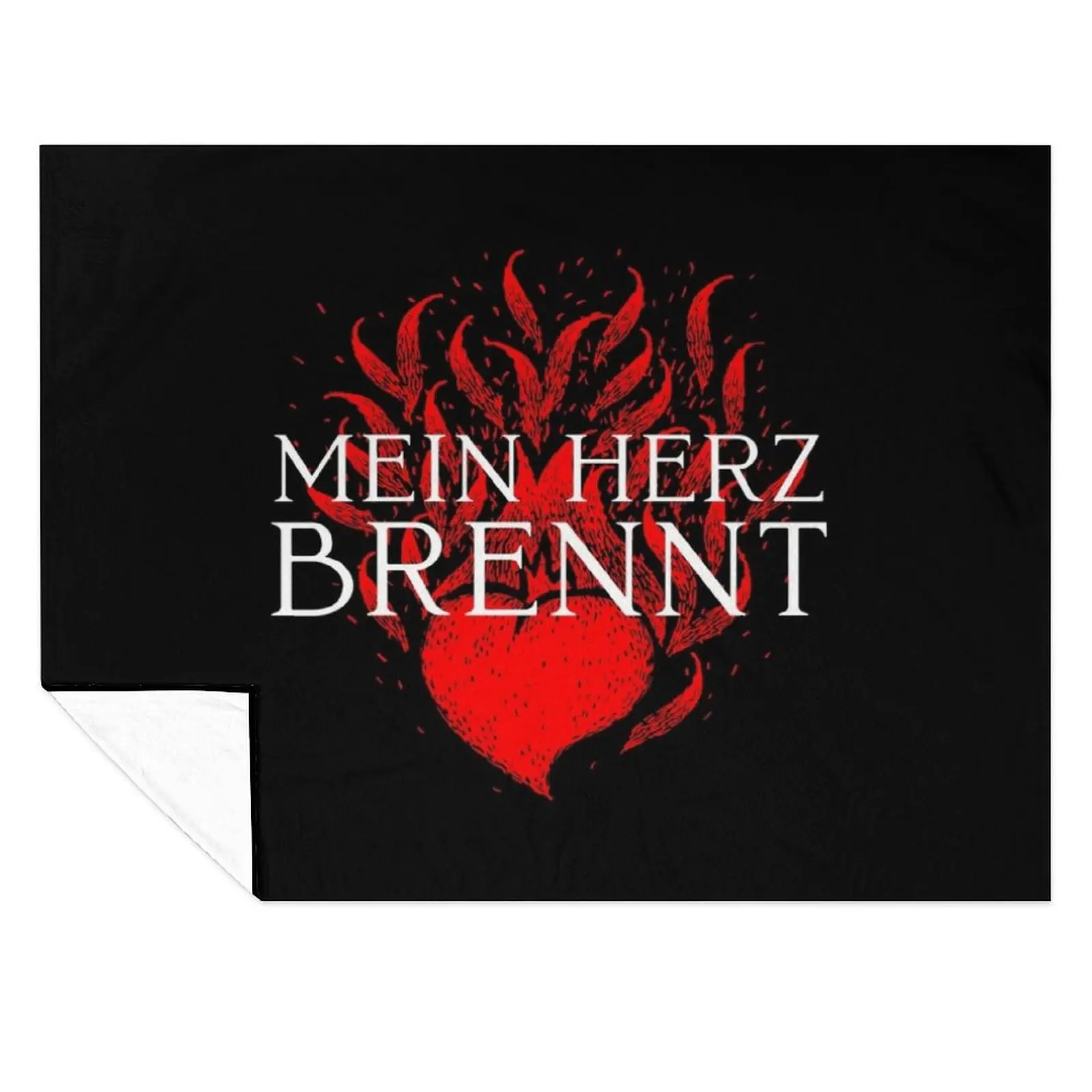 

Mein Herz Brennt Throw Blanket Weighted Luxury Throw christmas gifts Blankets