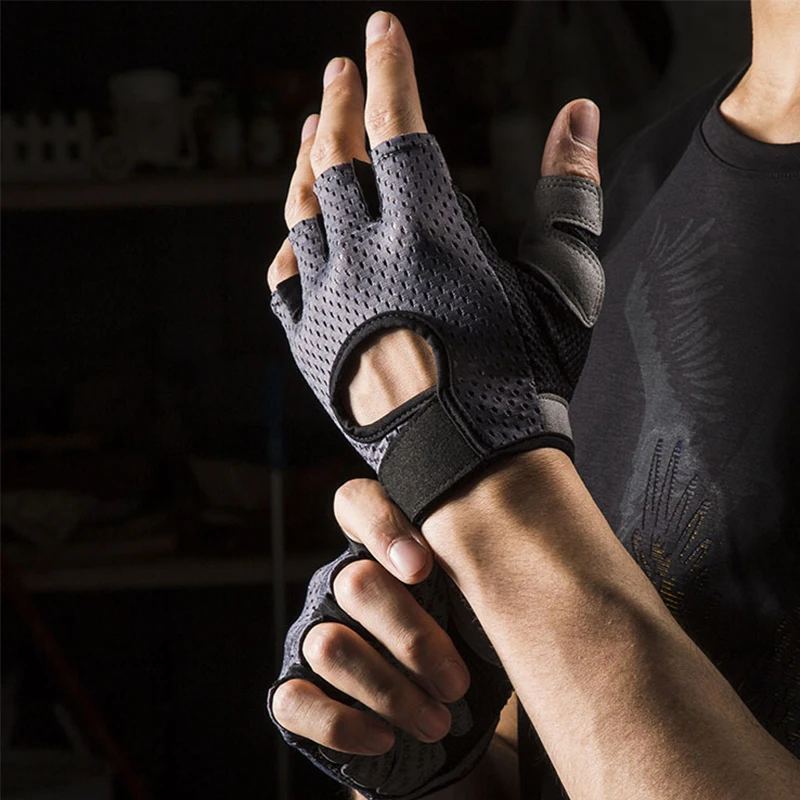 Mountaineering, running, fitness wrist guards, cycling half-finger gloves, unisplendour weightlifting, anti-slip and breathable