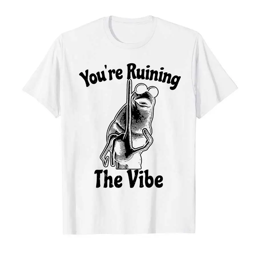 أنت تدمير فيبي مضحك ماركوس الدودة ميمي تي شيرت للرجال والنساء 100% قطن تي شيرت قصير الأكمام بلايز 0928-1