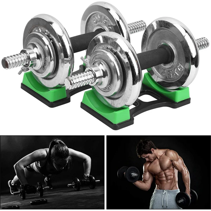 2pc Dumbbell Bracket Dumbbell Storage Holder Floor Protection Fixed Stand Rack Weight Lifting Equipment Accessories for Home Gym