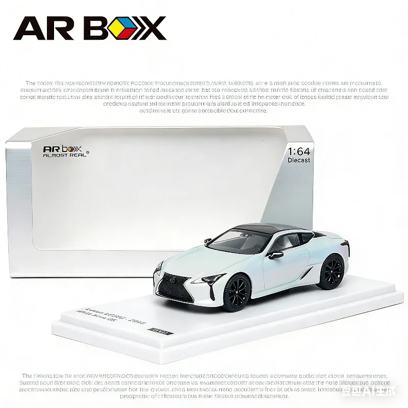 

AR BOX 1:64 2018 Lexus LC500 White Nova Glass Flake Diecast Model Car.