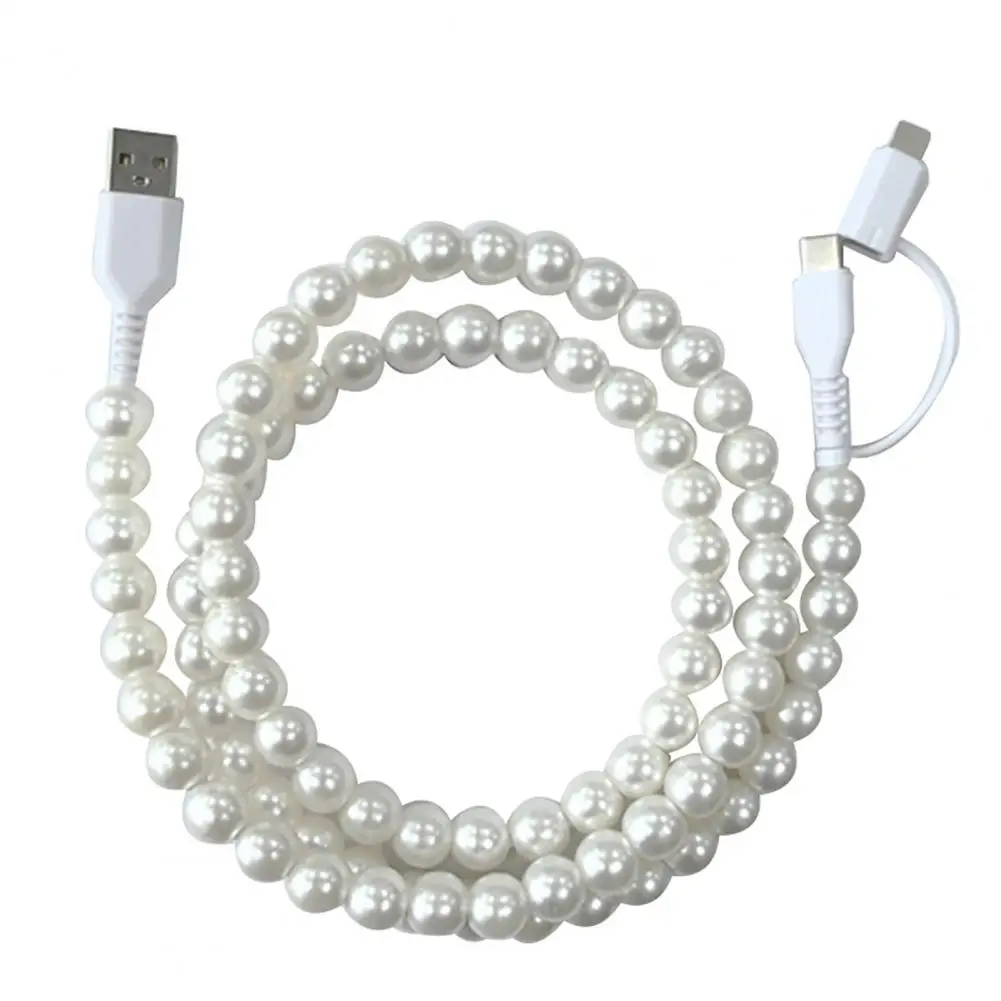 Fast Charging Cable for Iphone High-speed 60w Pd3.0 Charging for Iphone Fast Data Sync Beads Phone Cable Wide