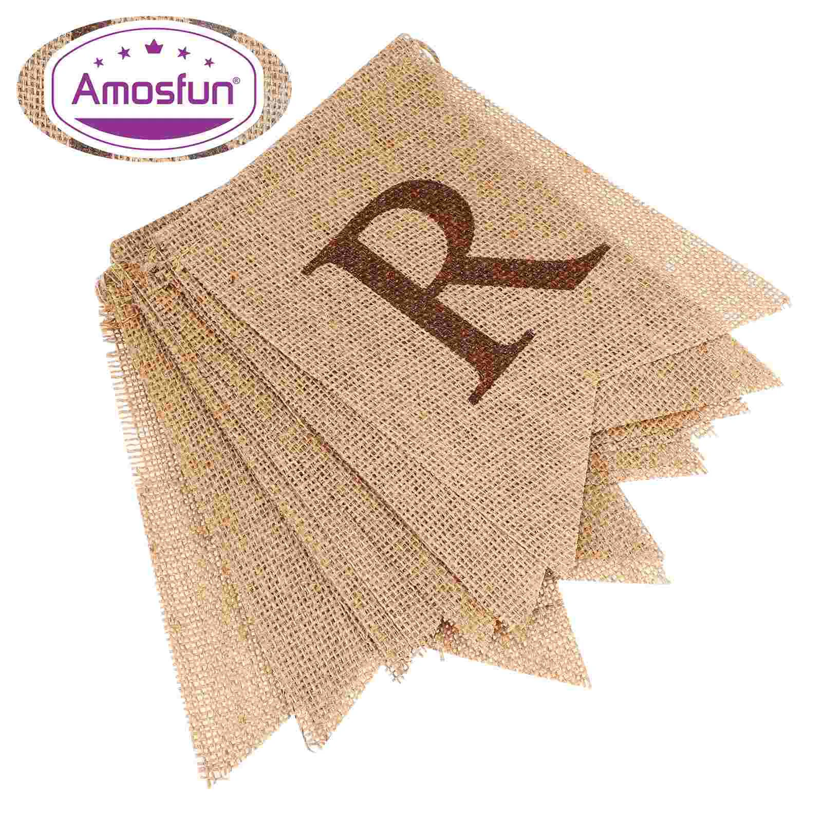 Banner Props Coffee Decor Pull Flag Burlap Party Swallowtail Personalized European and American