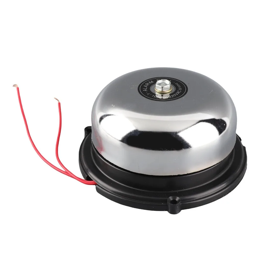 

4 Inch Electric Bell Inner Strike Type Stainless Steel Signal Bell 100mm Diameter No Spark Fire Alarm Gong Fire Alarm
