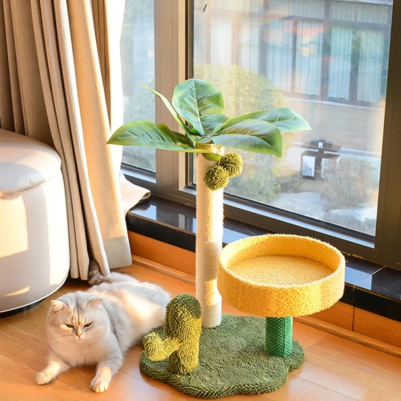 

Coconut standing cat grab board, cat climbing frame, integrated nest, toy,wear-resistant and non shavings grab frame