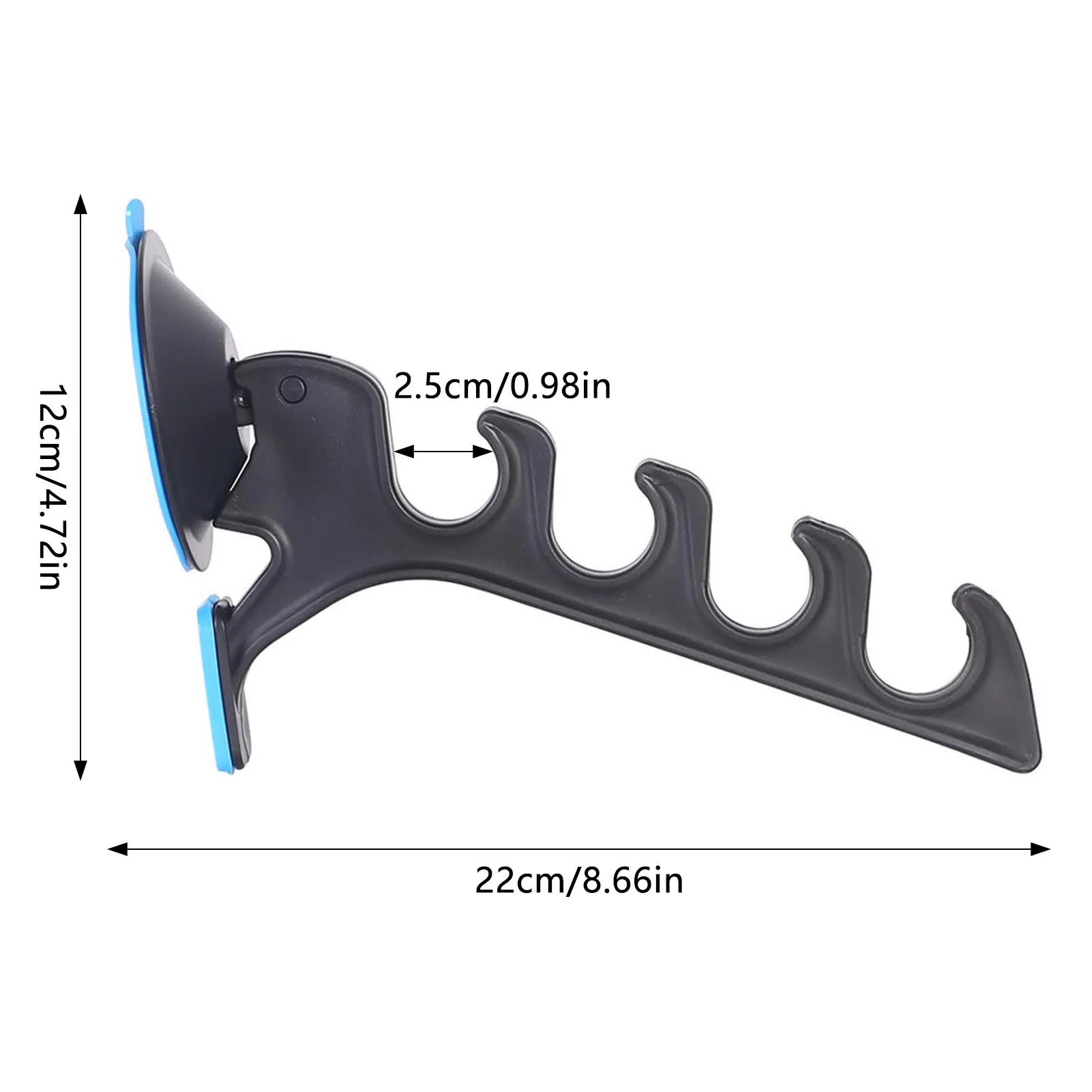 Suction Cup Fishing Rod Rack Save Space Compact and Lightweight Design Suitable for Game Rooms Restaurants