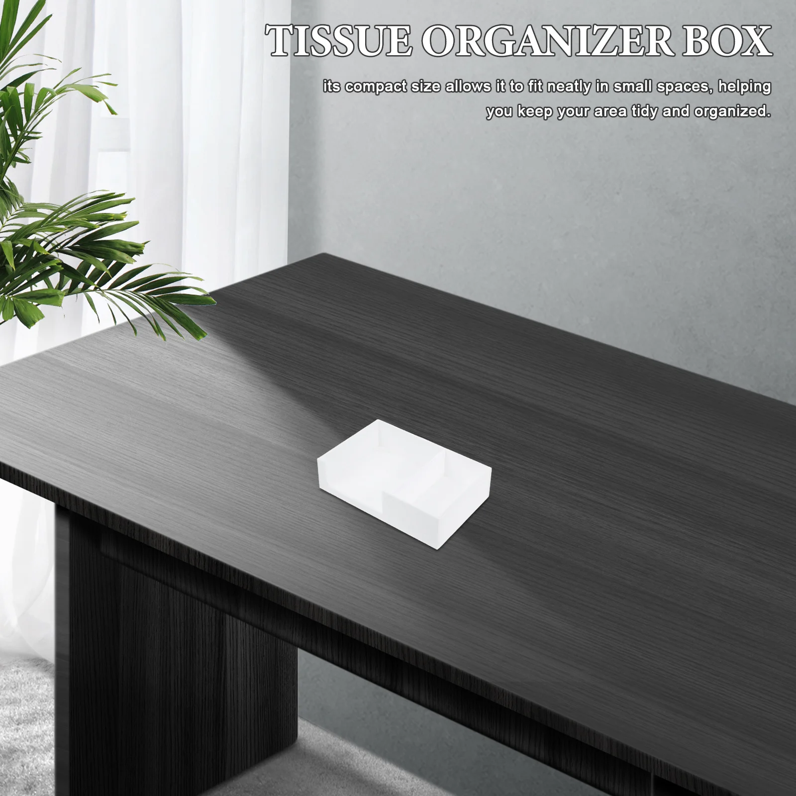 

1Pack Acrylic Tea Bag Organizer Tray Sugar Packet Holder Tissue Box Storage for Coffee Station Home Office Use