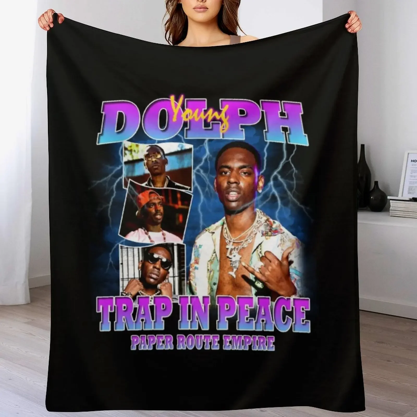 

Young Dolph Throw Blanket Beach Baby Cute Thermal Blankets