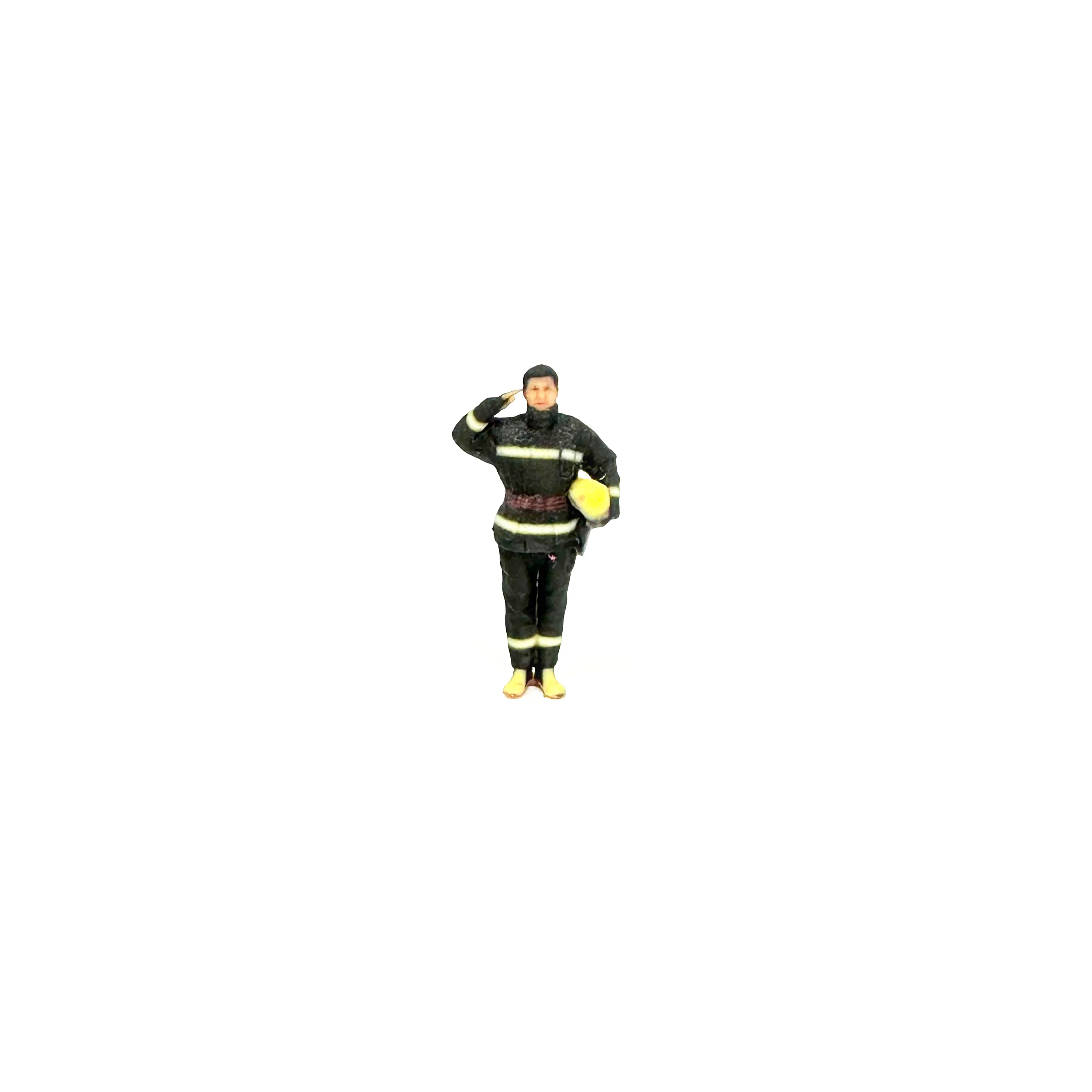 3D miniature doll 1:87 1:72 1:64 1:50 1:43 fireman model figure hand fire prevention scene Model figure hand toy