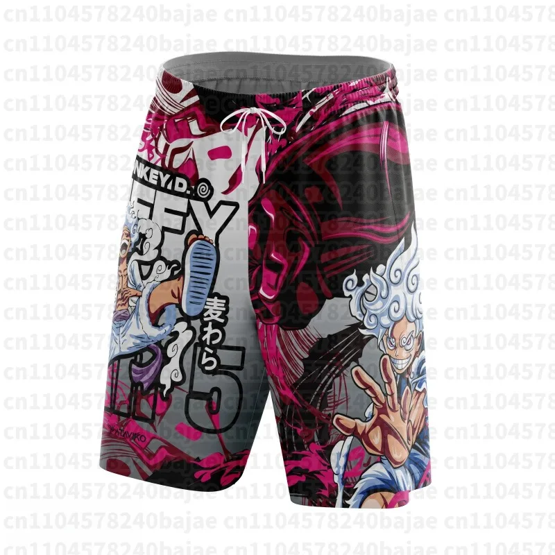 2026 Summer One Piece Men's Sports Character Symbols Quick Drying Comfortable Lightweight Shorts Breathable Casual Beach Shorts